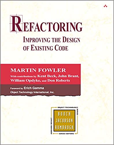 Refactoring Book Cover 1999